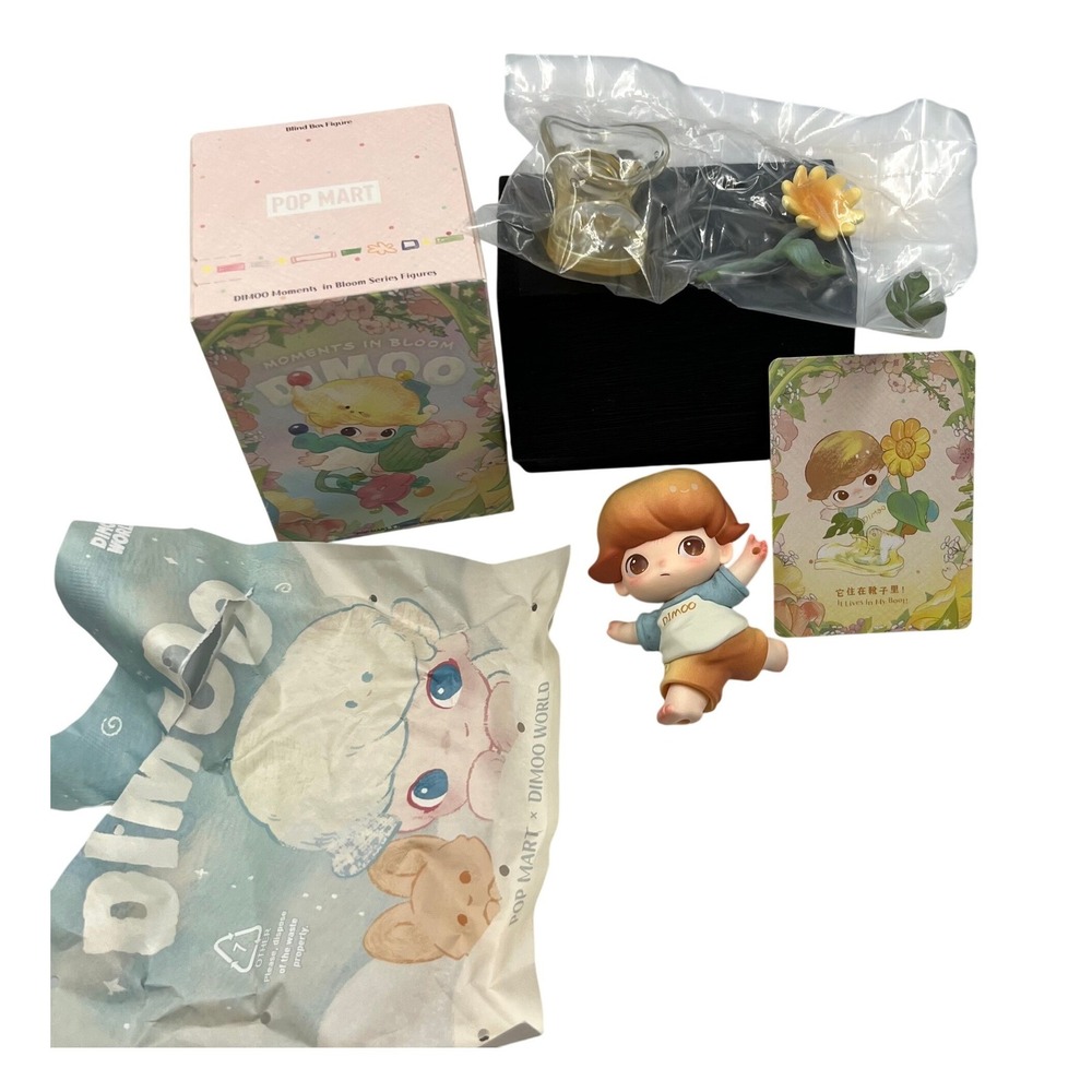 POP MART DIMOO Moments in Bloom Falling into Flowers Figure Confirmed Blind Box